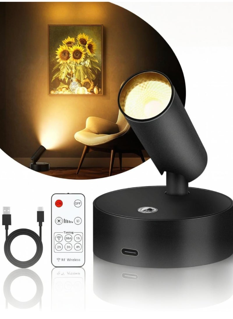 XiuWoo LED Spot Light Wireless Wall Light, Adjustable Modern Spotlight for Living Room, Bedroom and Kitchen - Image 1